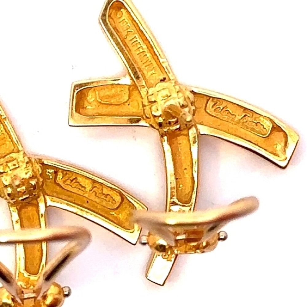 Tiffany & Co. 18K 1989 Paloma Picasso  "X" Earring - Picture 3 of 5